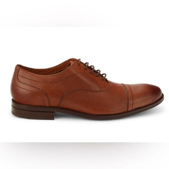 Sawyer Cap Toe Oxford Shoes. Caramel brown. Lace up. Size 10.